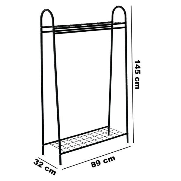 Ayaklı Ayakkabılıklı Elbise Askısı 5191-2