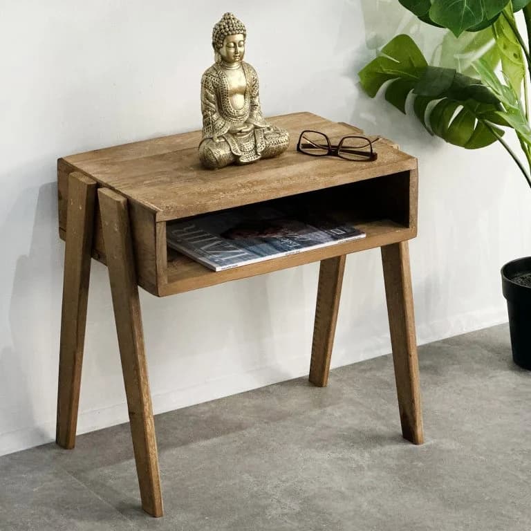 Ahşap Raflı Yan Sehpa Komodin 5316 Ahşap Raflı Yan Sehpa Komodin 5316 - Görsel 1