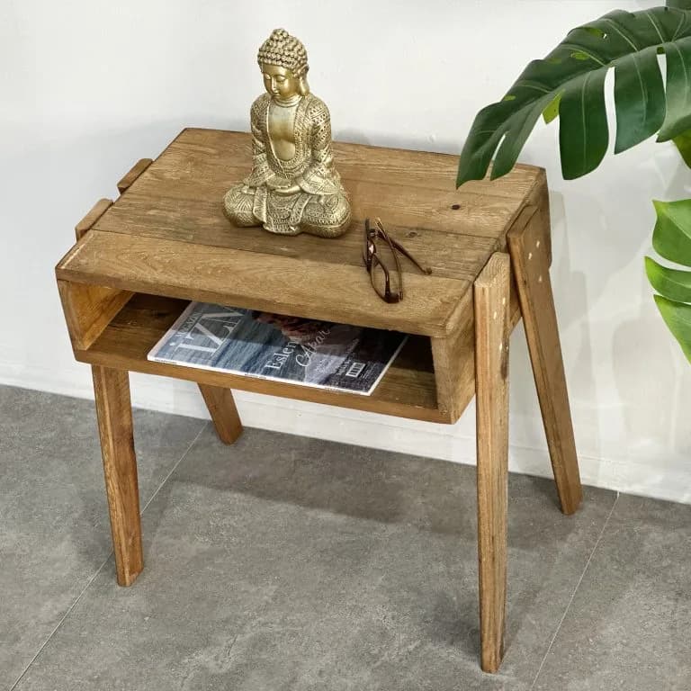 Ahşap Raflı Yan Sehpa Komodin 5316 Ahşap Raflı Yan Sehpa Komodin 5316 - Görsel 2