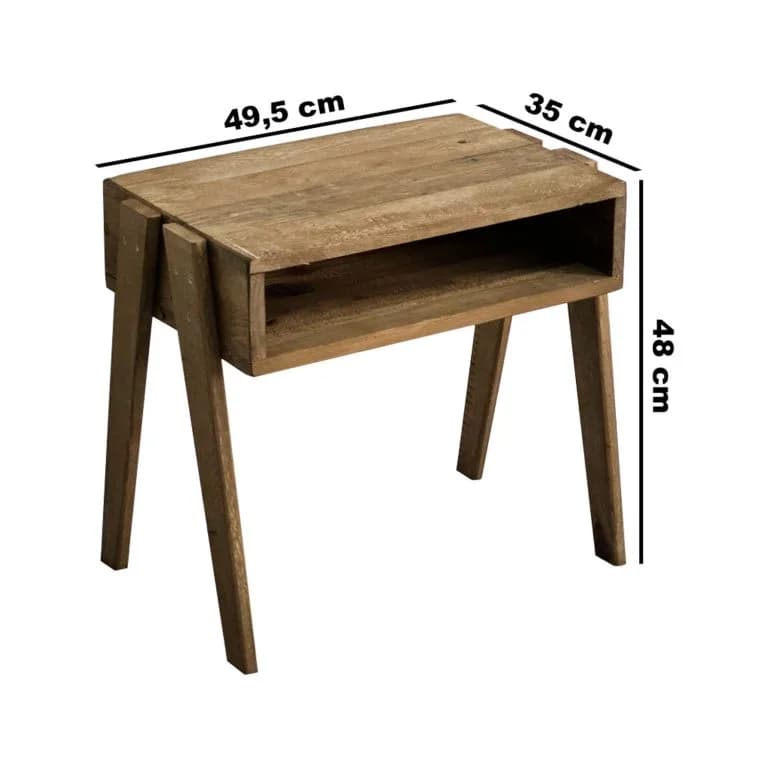 Ahşap Raflı Yan Sehpa Komodin 5316 Ahşap Raflı Yan Sehpa Komodin 5316 - Görsel 4