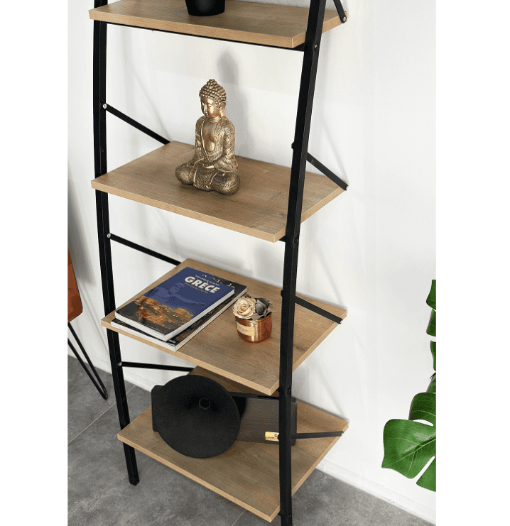 Metal Kitaplık Raf Dekoratif Dolap 5307