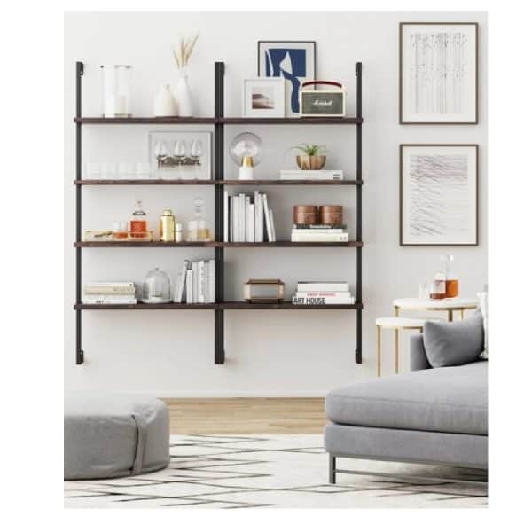 Metal Kitaplık Raf Duvar Rafı Mobilya 5102