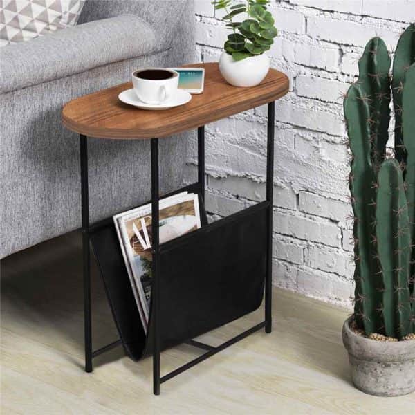 Çantalı Dekoratif Koltuk Sehpası Yan Sehpa 5168