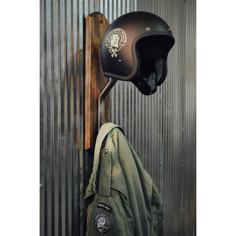 Ahşap Metal Duvar Kask Askısı 6203