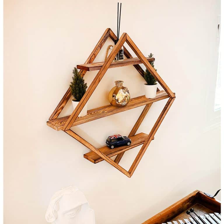 Ahşap Duvar Rafı Dekoratif Raf 5114